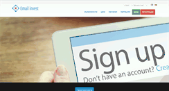 Desktop Screenshot of emailinvest.com
